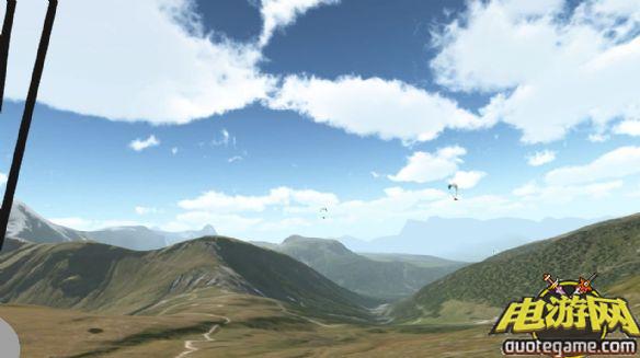 3D滑翔降落伞绿色版游戏截图3