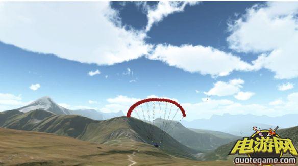3D滑翔降落伞绿色版游戏截图4