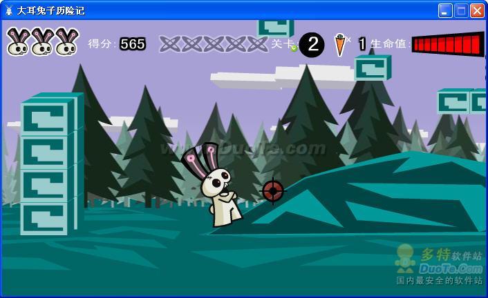 《大耳兔子历险》小游戏